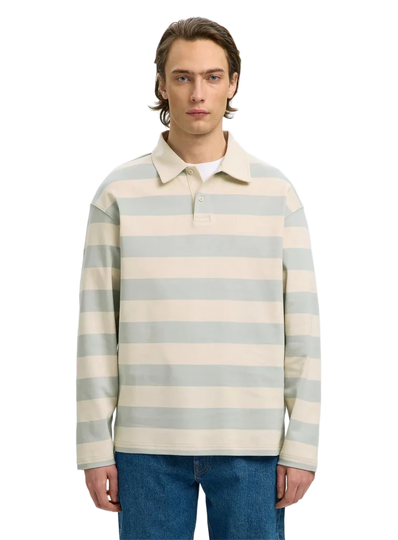 Polo Slhrelaxcasper Ls Stripe