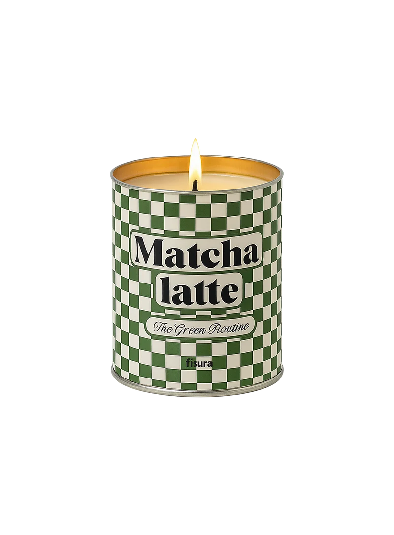 Vela Metal Lata "matcha Latte