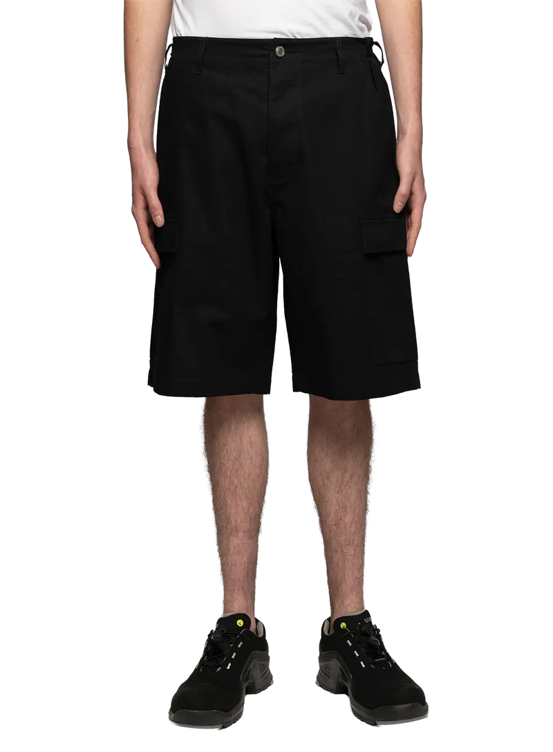 Bermudas Black Ripstop Cargo
