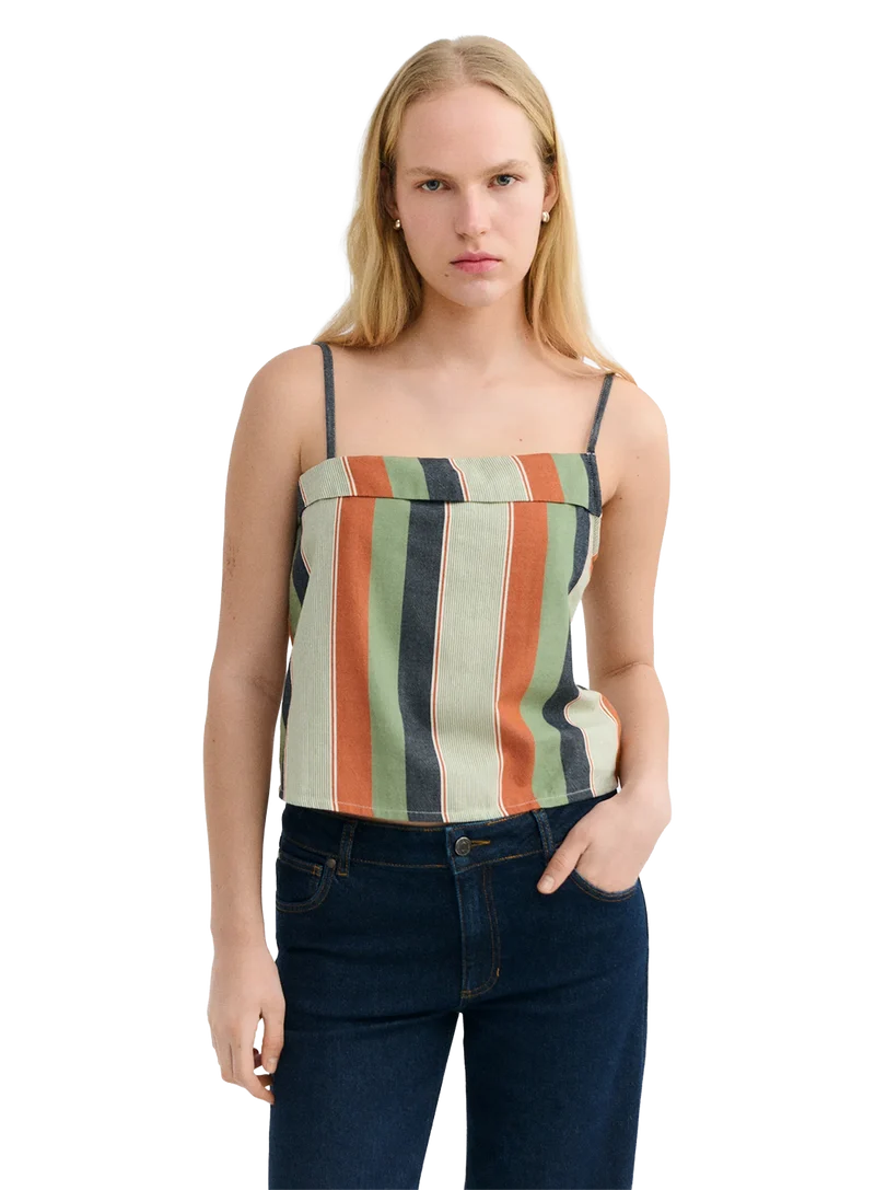 Top Estampado Rayas Raida