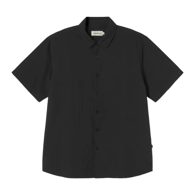 Camisa Black Seersucker Tom