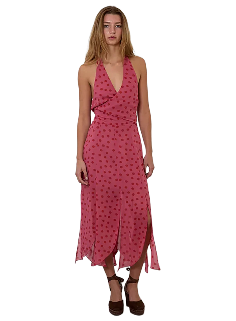 Vestido Halter Rojo