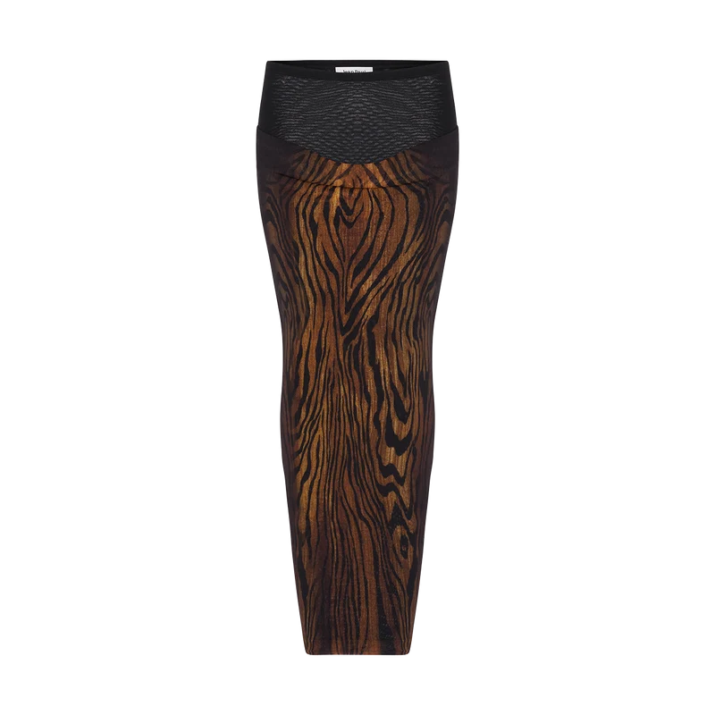 Falda Midi "wood"