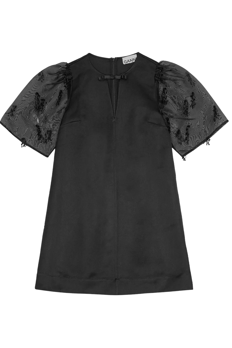 Vestido Fringed Organza Mini