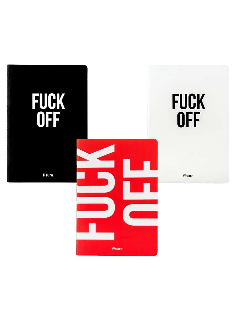 Libreta A5 "fuck Off" Pack De 3