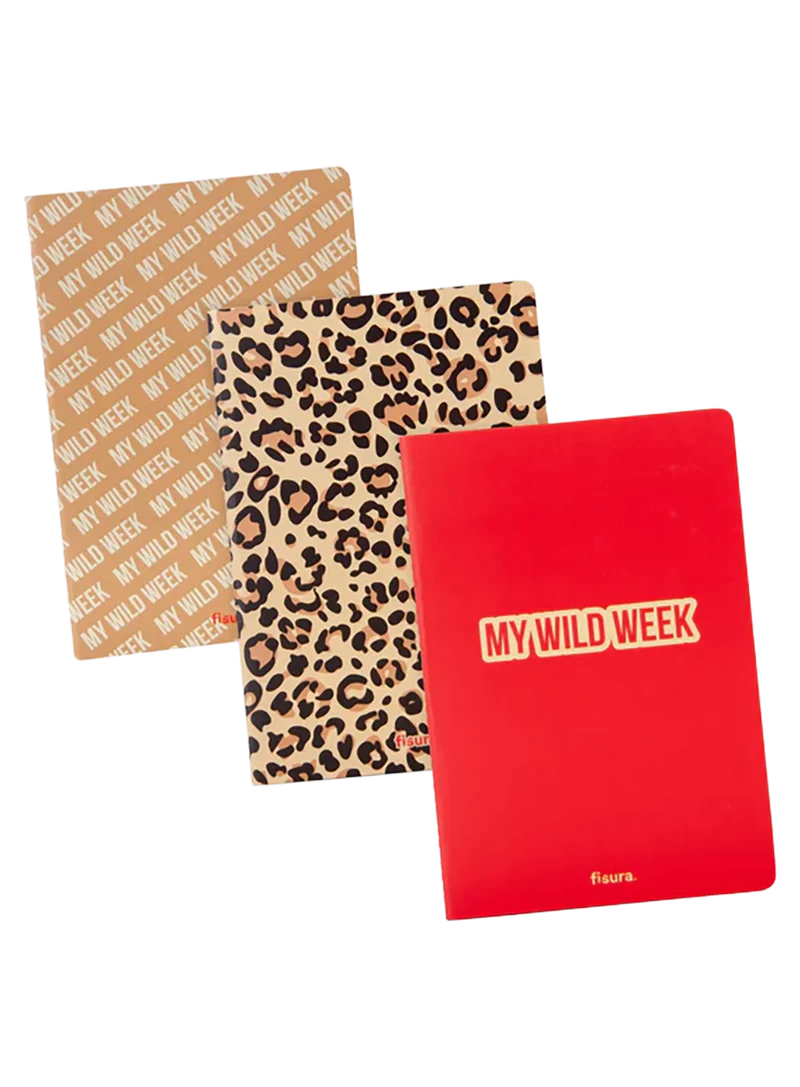 Libreta A5 "my Wild Week" Pack De 3