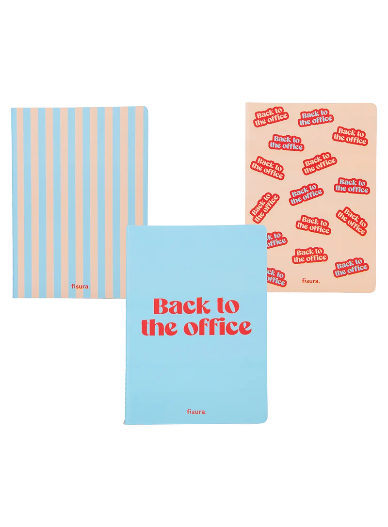 Libreta A5 "back To The Office" Pack De 3