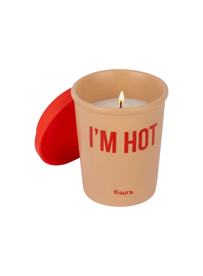 Vela Ceramica Vaso "i´m Hot"