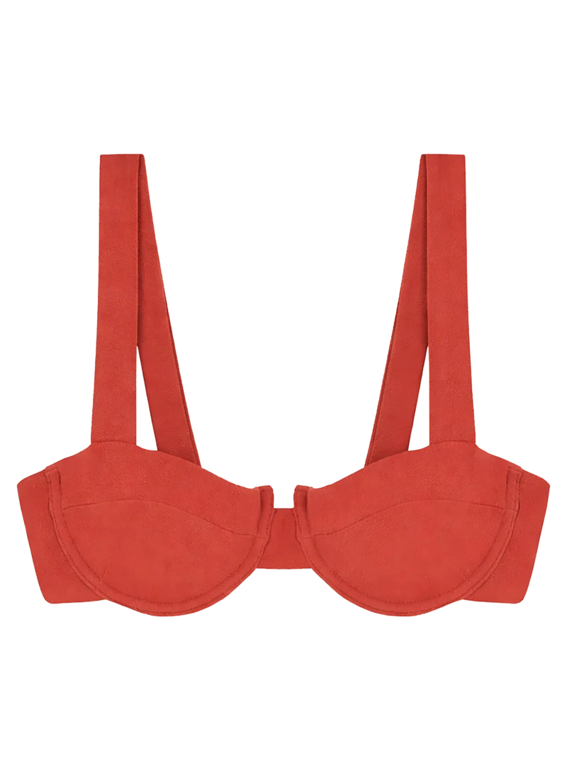 Top Bikini Balconette Argile