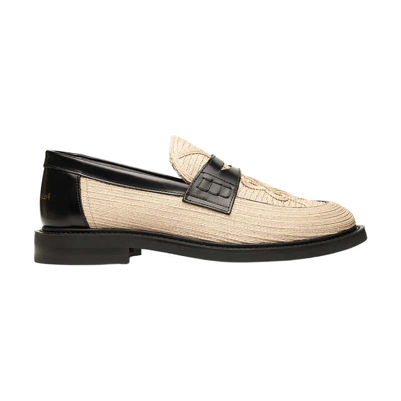 Mocasines Solid Raffia