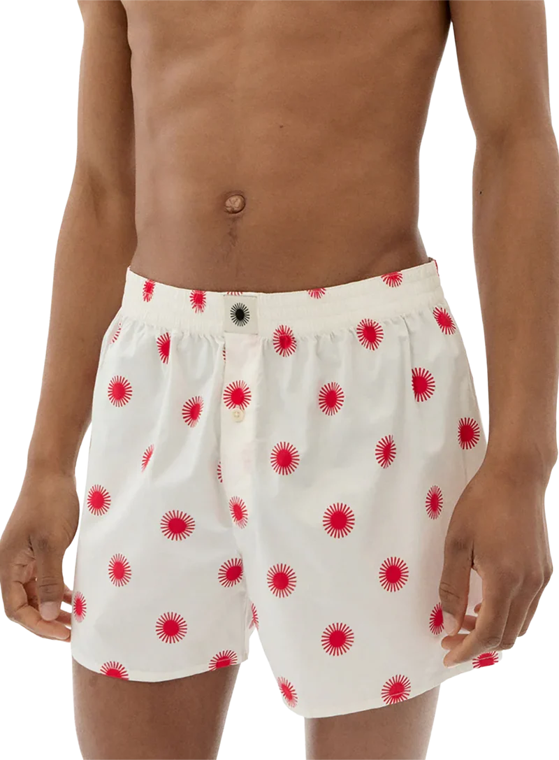 Boxers Blancos Sol Rojo
