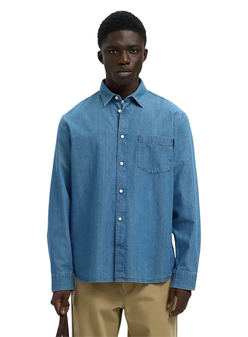 Camisa Denim Slhregcarlo