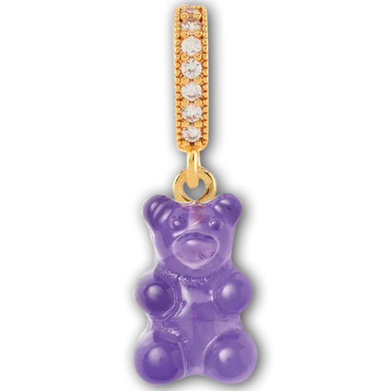 Nostalgia Bear, Pave Connector, Plum
