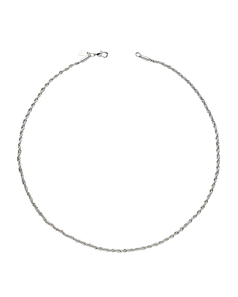 Collar Rope Chain En Plata