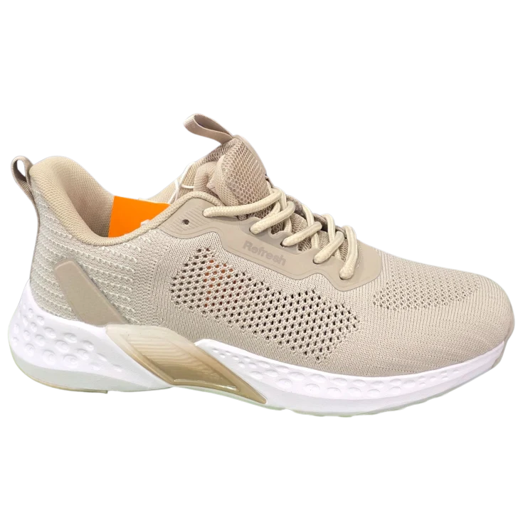MUJER DEPORTIVA ZAPATO TEXTIL BEIGE