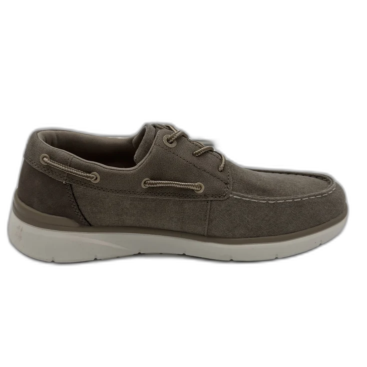 HOMBRE CASUAL ZAPATO CRO TEXTIL TAUPE