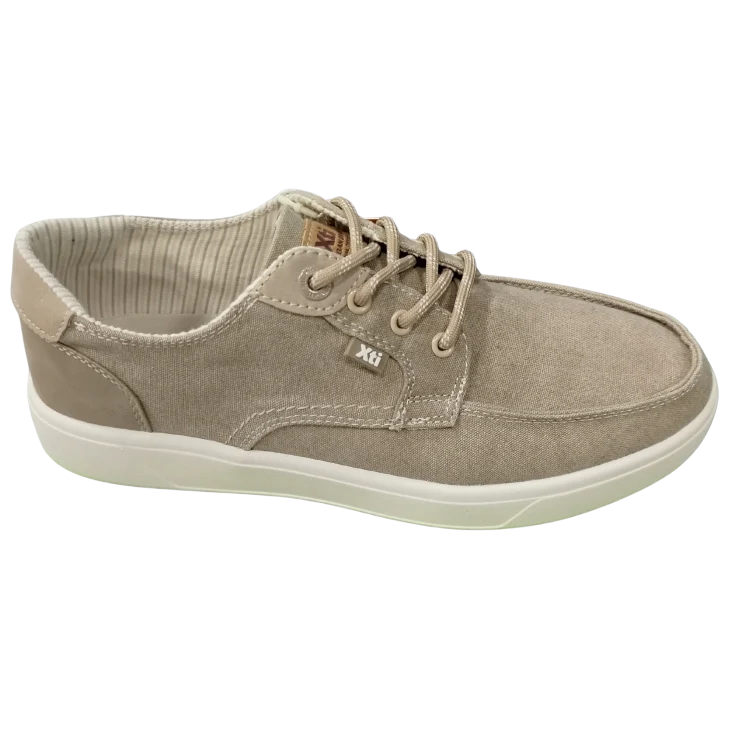 HOMBRE CASUAL ZAPATO CRO TEXTIL BEIGE