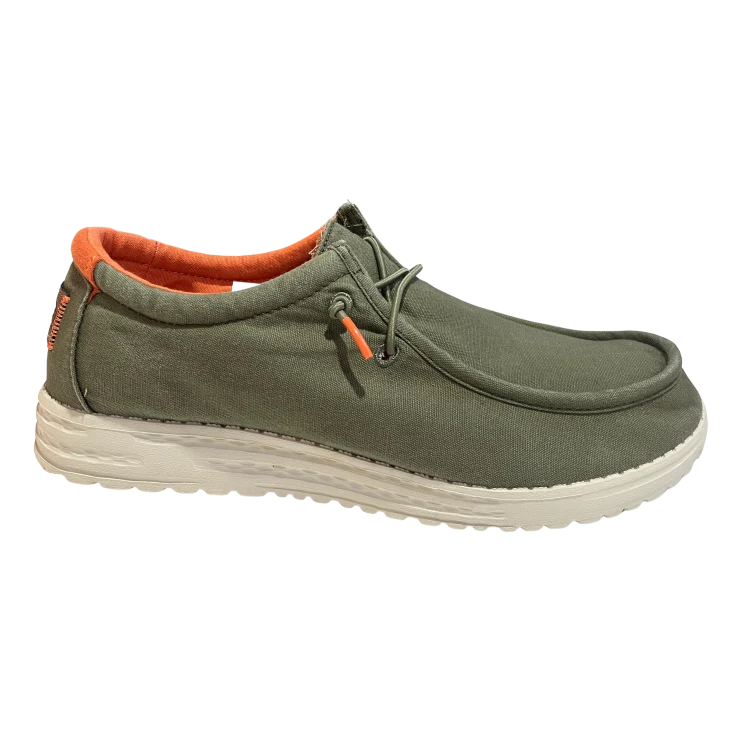 HOMBRE CASUAL ZAPATO CRO LONA KAKI XTI