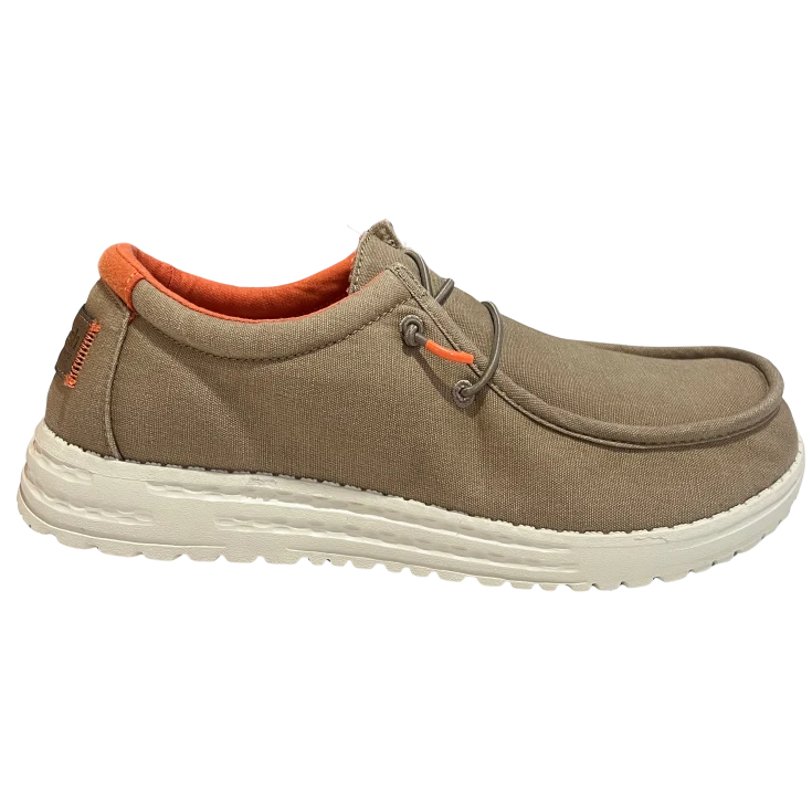 HOMBRE CASUAL ZAPATO CRO LONA TAUPE XTI