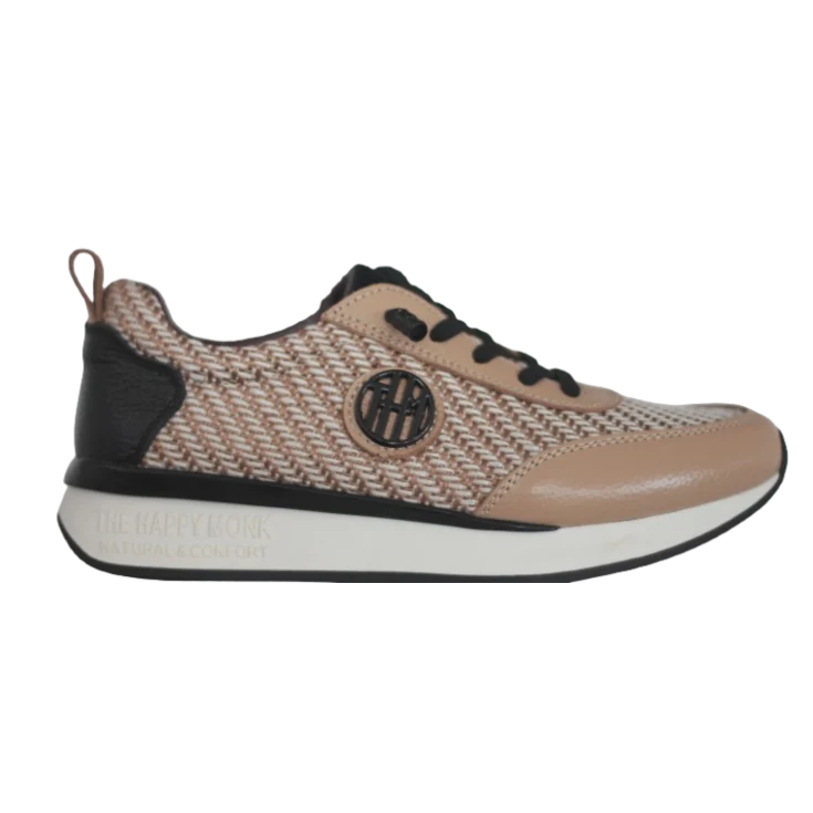 MUJER DEPORTIVA PIEL VAINITY ESPIGA BEIG