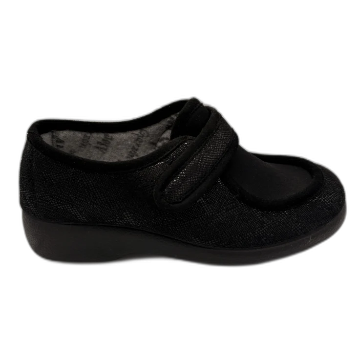 HOMBRE ZAPATILLAS DE ESTAR POR CASA MONET NEGRO