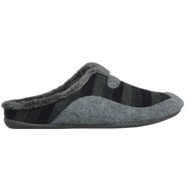 HOMBRE ZAPATILLAS DE ESTAR POR CASA BLAZON MARINO-GRIS