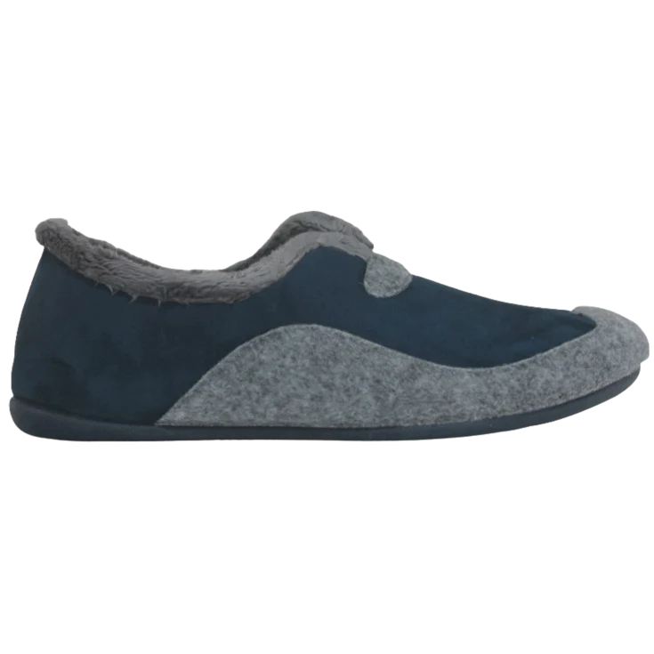 HOMBRE ZAPATILLAS DE ESTAR POR CASA CERRADA AITANA MARINO-GRIS