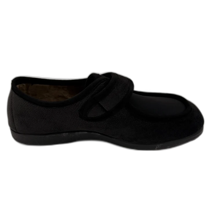 MUJER ZAPATILLAS DE ESTAR POR CASA ANACONDA (COPETE LICRA) NEGRO