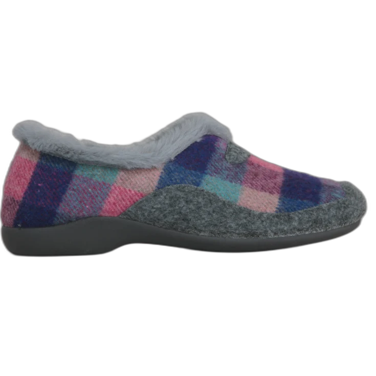 MUJER ZAPATILLAS DE ESTAR POR CASA POZZUOLI (CDO.CHAPA-BANDA) MARINO-GR