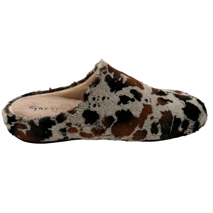 MUJER ZAPATILLAS DE ESTAR POR CASA ICEBERG VACA (ZUECO INVERTIDO) NEG
