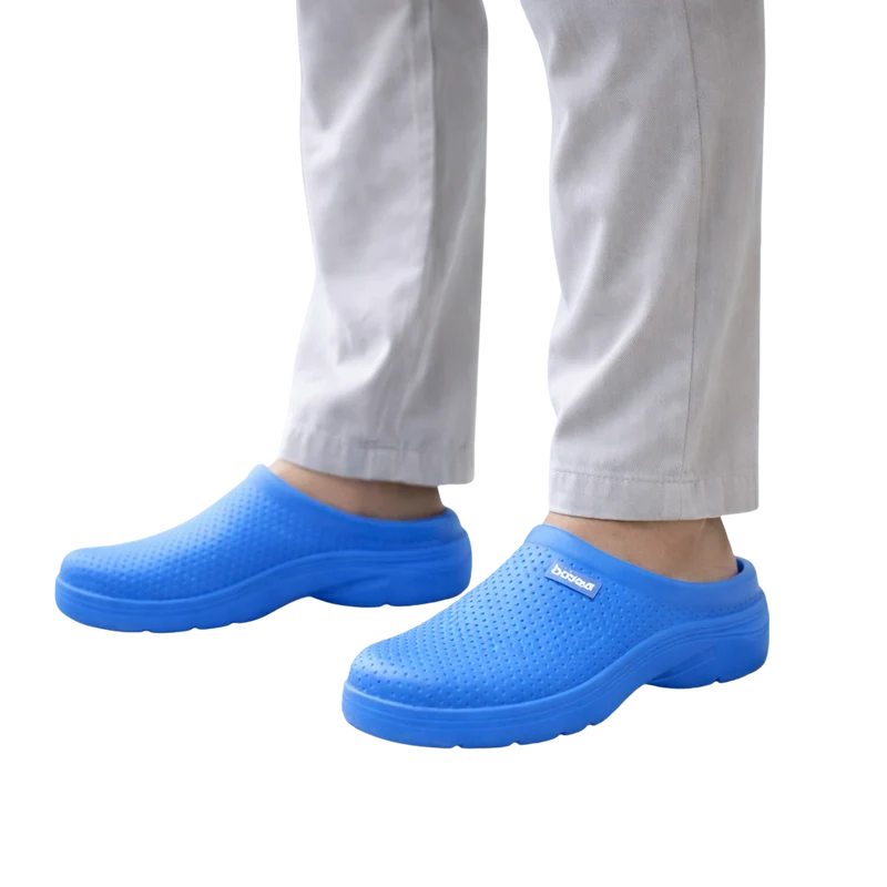 HOMBRE ZAPATILLAS DE ESTAR POR CASA ZUECO AZUL 40/45