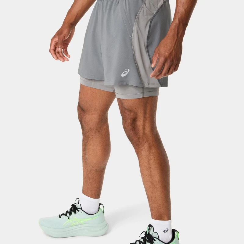 Short Asics Road 2n1 5in Hombre