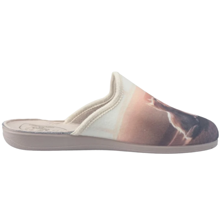 MUJER ZAPATILLAS DE ESTAR POR CASA 24501F4 SUAPEL BEIG