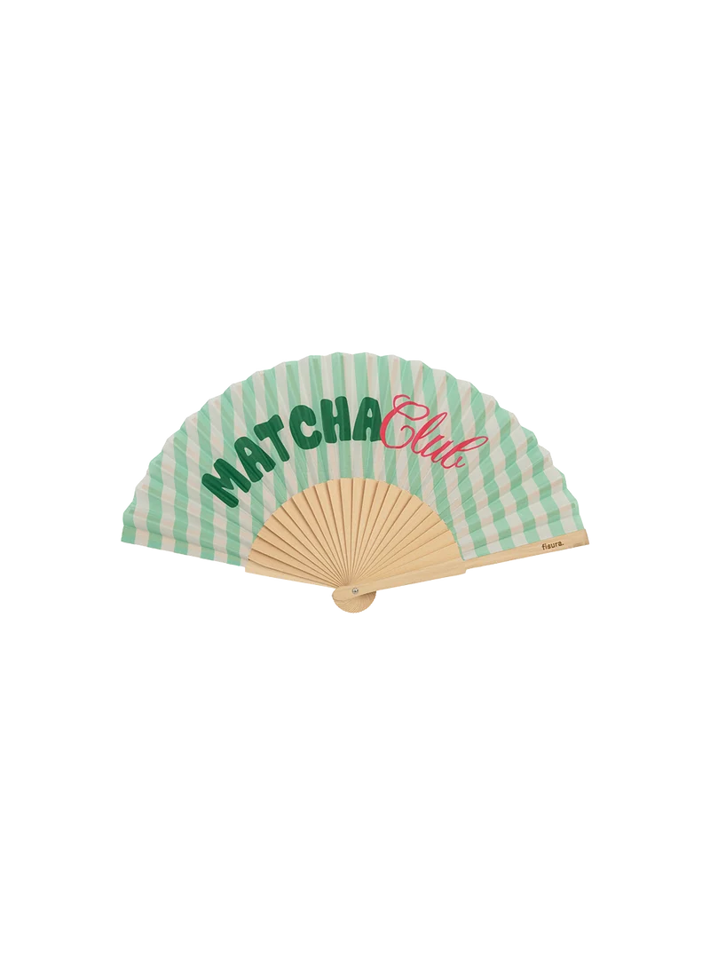 Abanico "matcha Club"