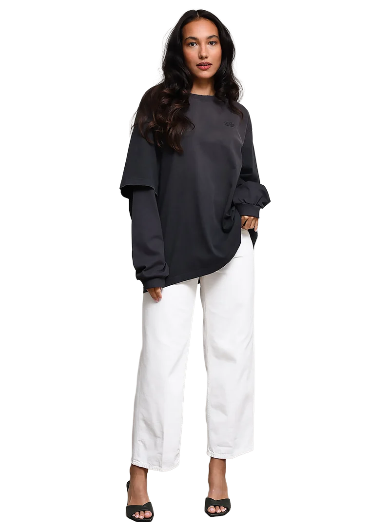 Camiseta Longsleeve Washed Effect