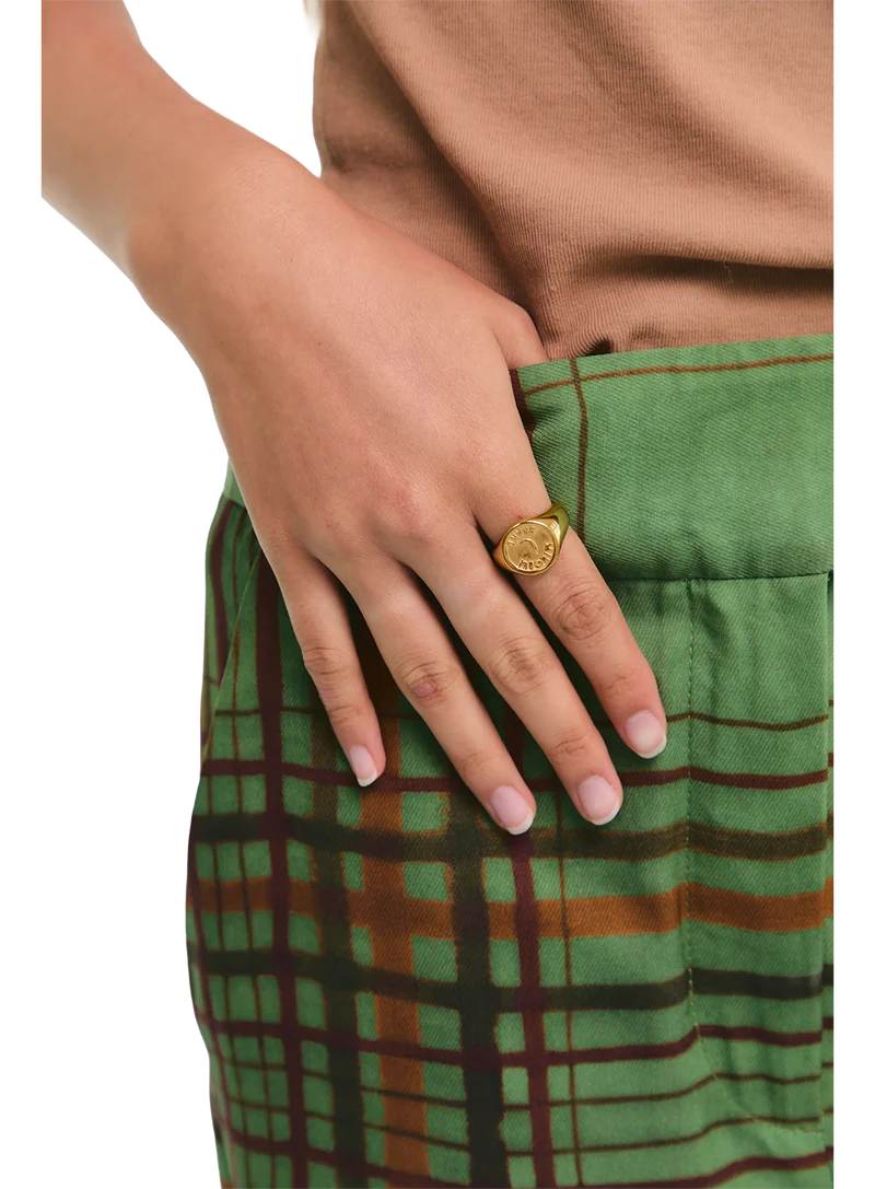 Anillo Sello Spicy Chile Oro