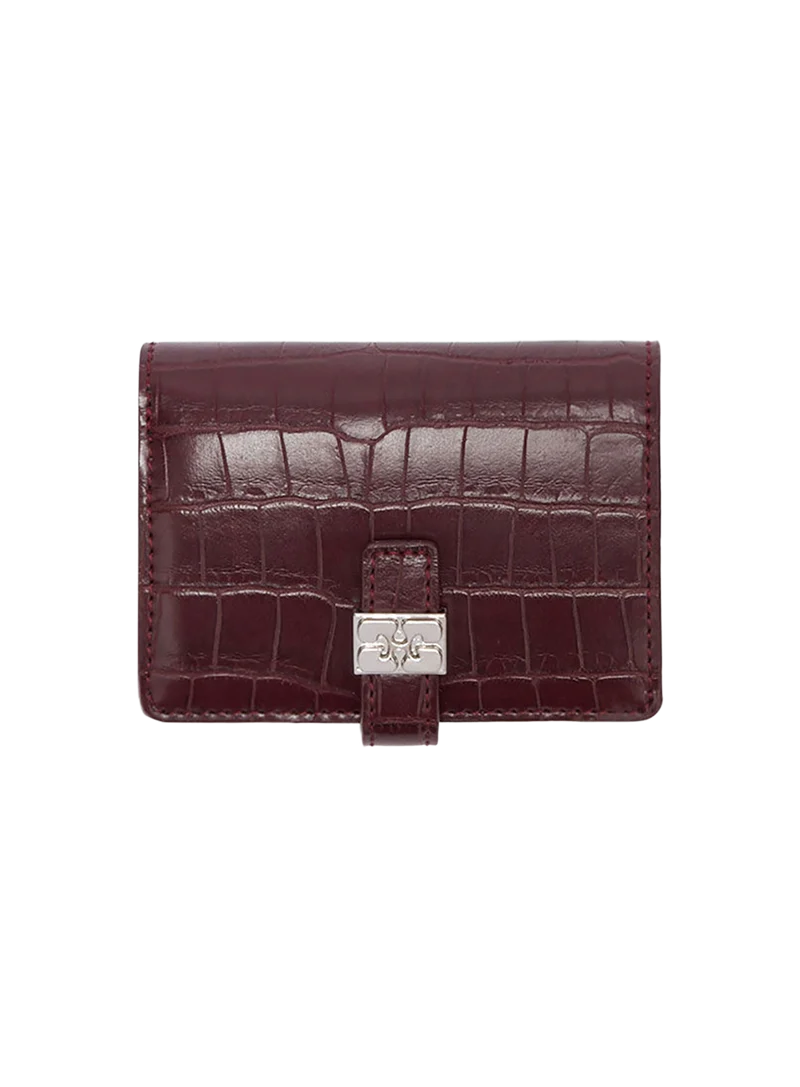 Tarjetero Slim Flap Croco