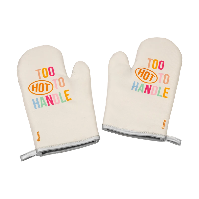 Manoplas De Cocina "too Hot To Handle"