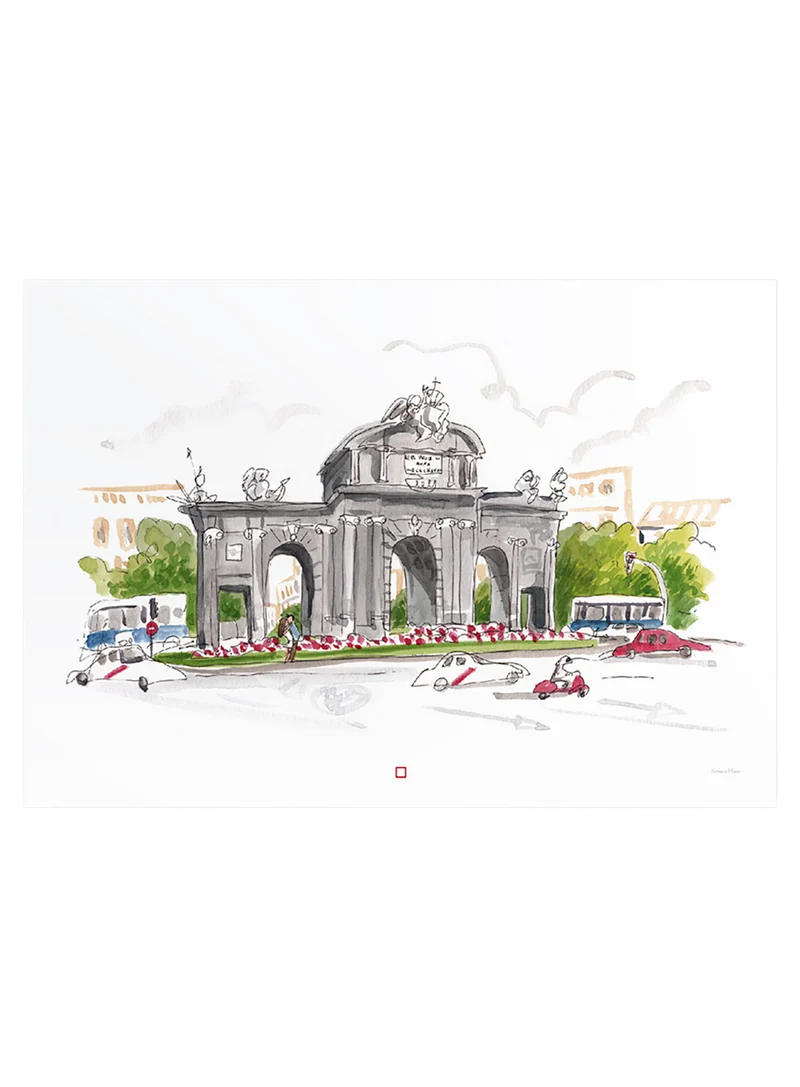 Lamina Madrid A5 Puerta De Alcalá