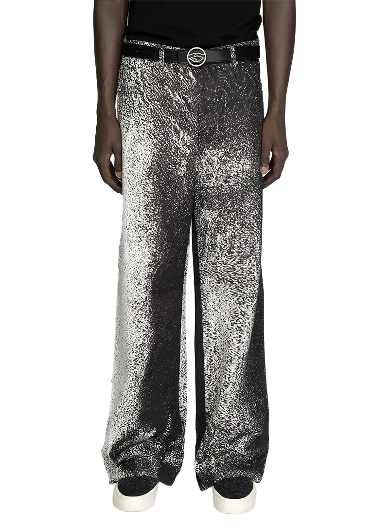 Pantalones Printed White