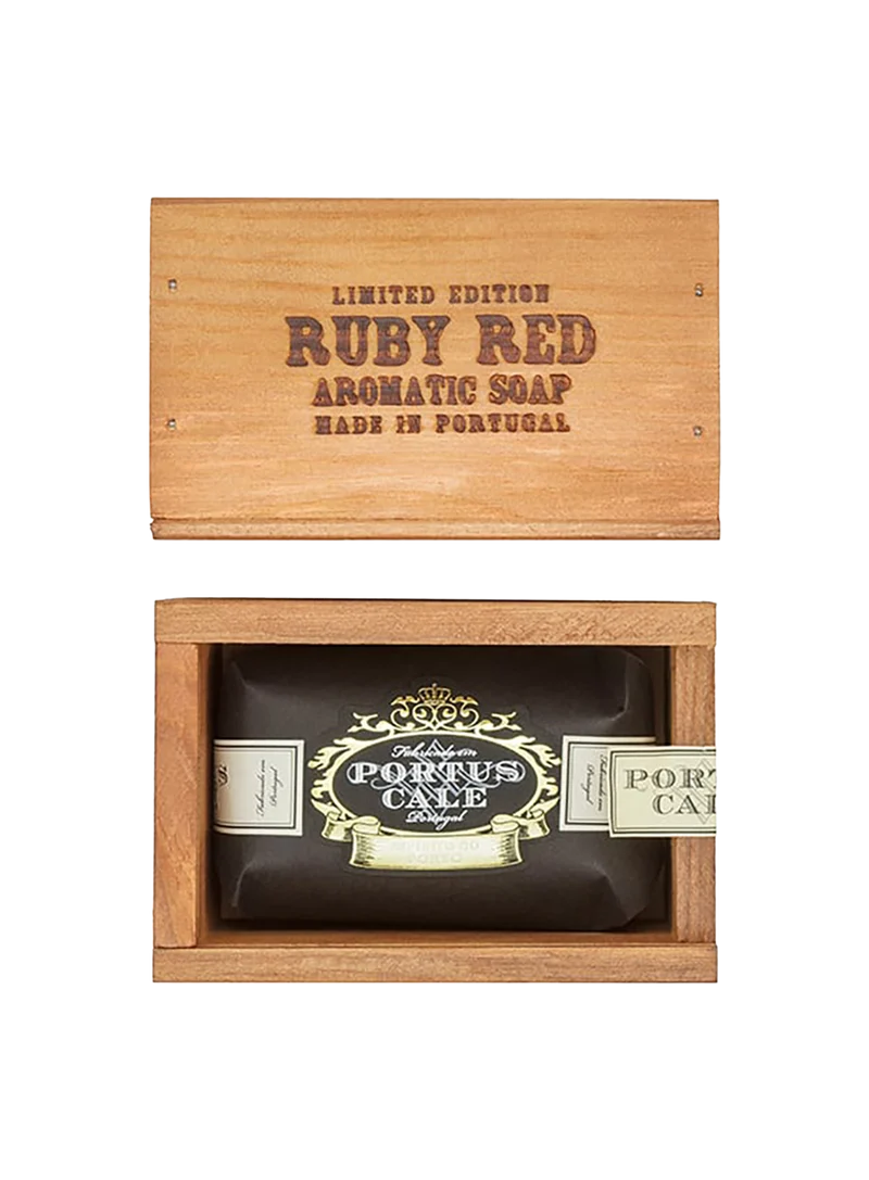 Jabón En Caja De Madera Ruby Red 150g