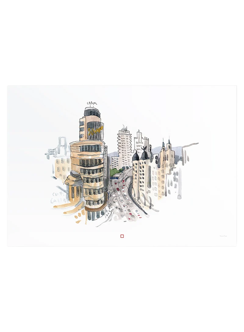 Lamina Madrid A5 Edificio Capitol