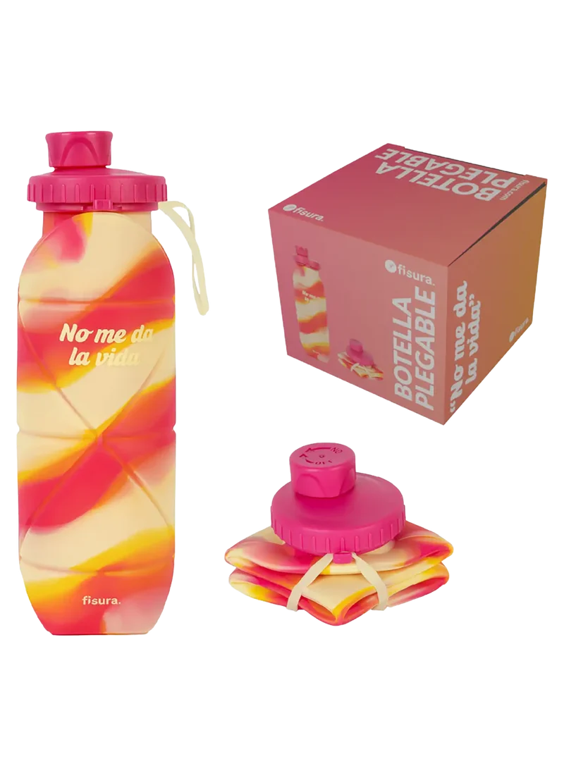 Botella Plegable "no Me Da La Vida"
