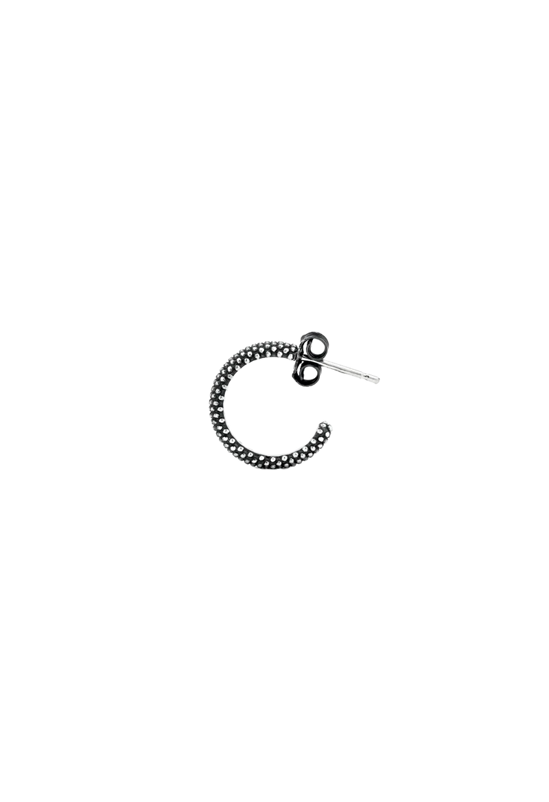 Dotted Small Single Hoop Earring