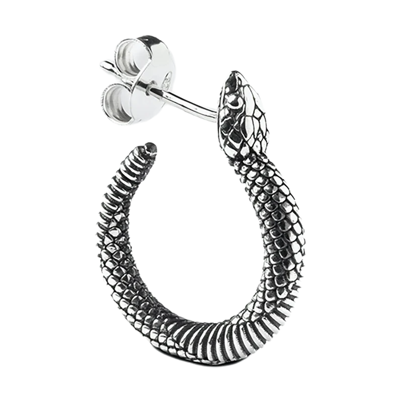 Pendientes Snake Hoop Single