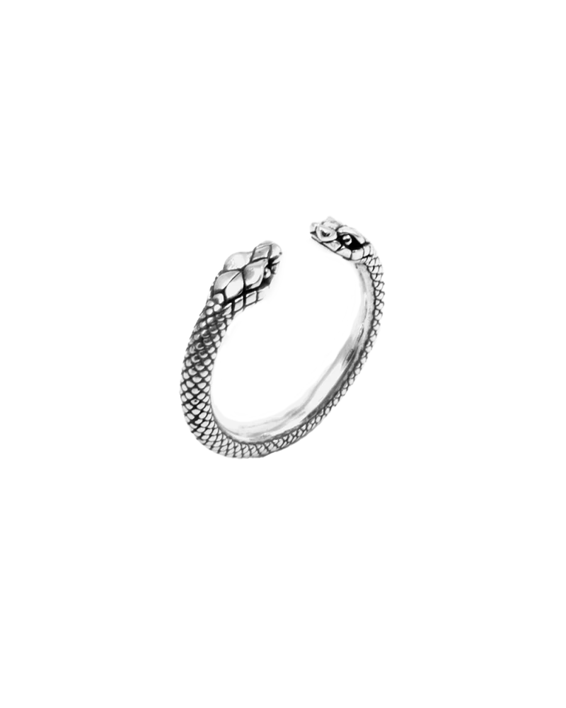 Anillo De Banda Abierto Serpiente