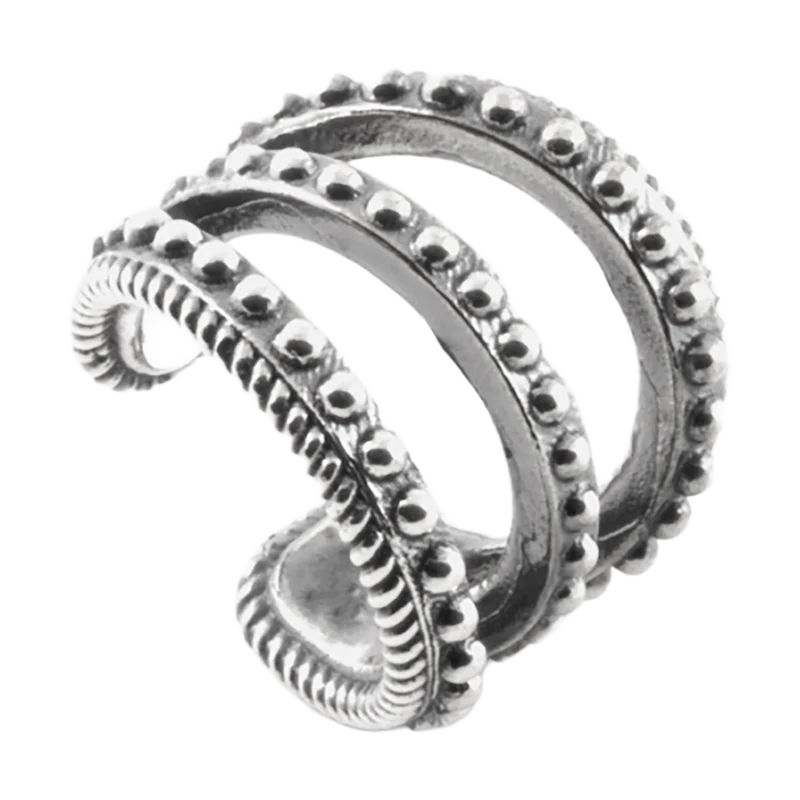 Earcuff Ear Cuff Triple Tie Punteado