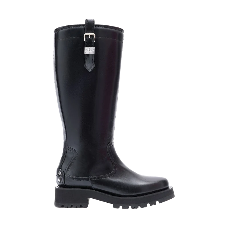 Botas Studs High Crinkle Oleatex