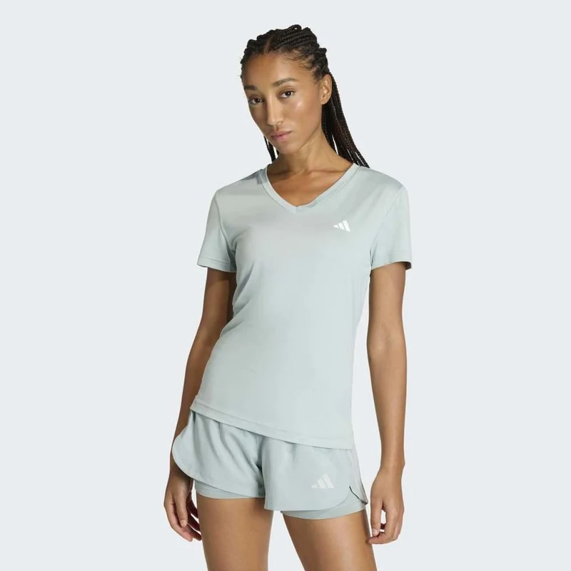 adidas Camiseta De Entrenamiento Con Cuello De Pico Essentials