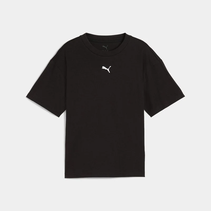 Puma Camiseta De Corte Rectangular Essentials Juvenil